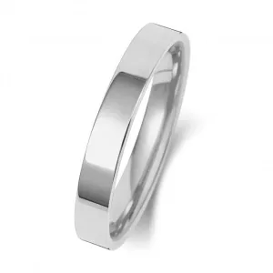 Wedding Band 9K Flat Court 3mm-1.15 Wedding  Ring W123WL