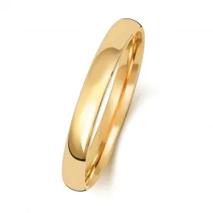 Wedding Band 9K Slight Court 2.5 mm-1.4 Wedding  Ring W112M