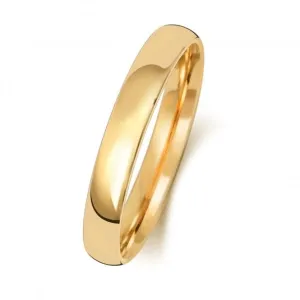 Wedding Band 9K Slight Court 3 mm-1.7 Wedding  Ring W113H