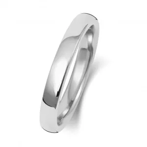 Wedding Band 9K Soft Court 2.5 mm-1.7 Wedding  Ring W132WH