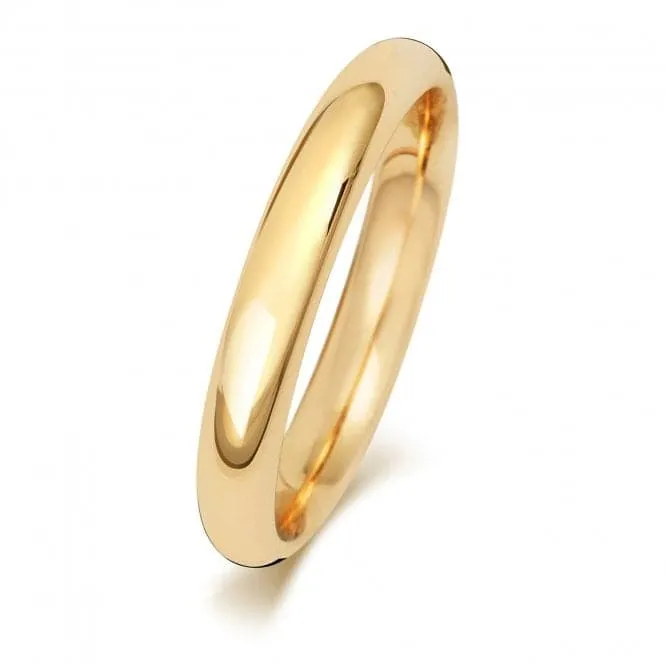 Wedding Band 9K Trad Court 3mm-1.4 Wedding  Ring W163M