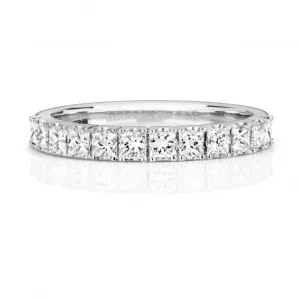 Wedding Band Platinum Diamond Half Eternity Ring WP270