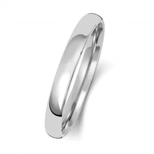 Wedding Band Platinum Slight Court 2.5mm-1.15 Wedding  Ring WP112L