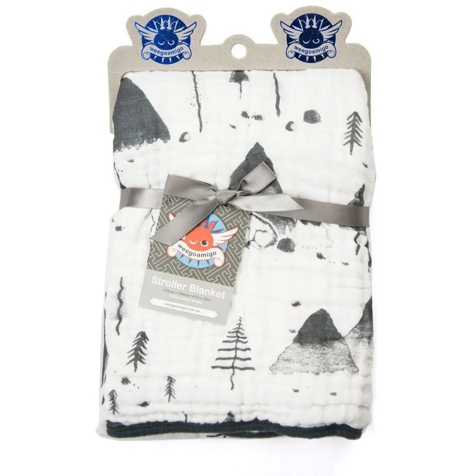 Weegoamigo Stroller Blanket - Snowy Mountain