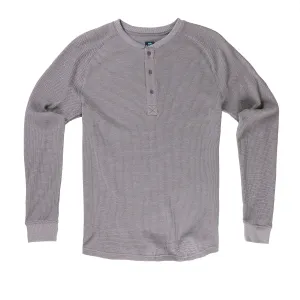 Weekend Thermal Henley in Heather Gray