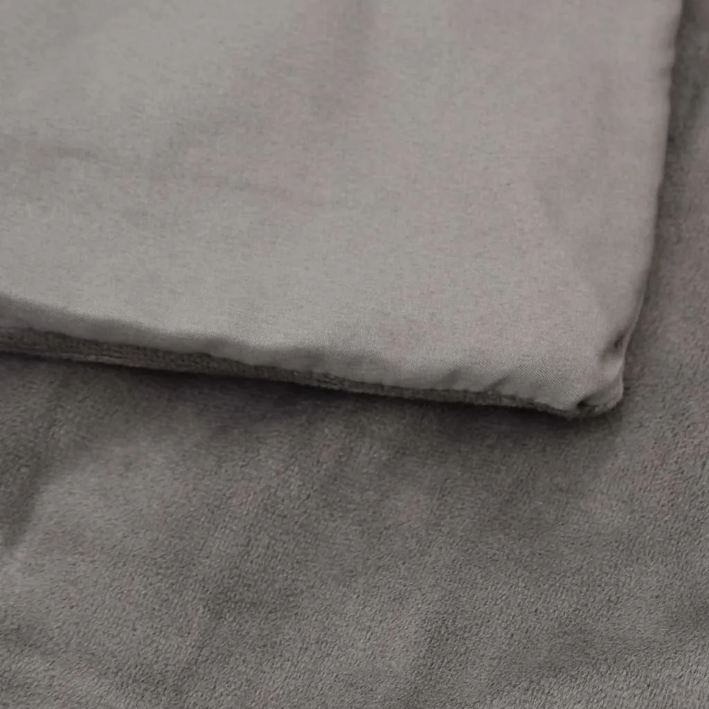 Weighted Blanket with Cover Grey 200x225 cm 9 kg Fabric