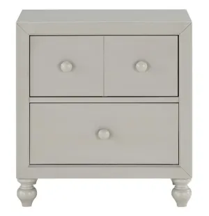 Wellsummer 2 Drawer Nightstand in Gray 1803GY-4