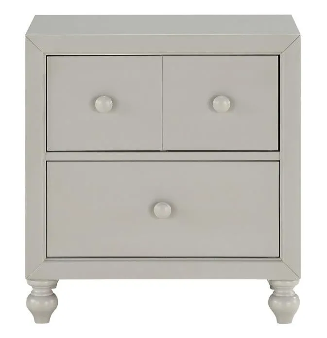 Wellsummer 2 Drawer Nightstand in Gray 1803GY-4