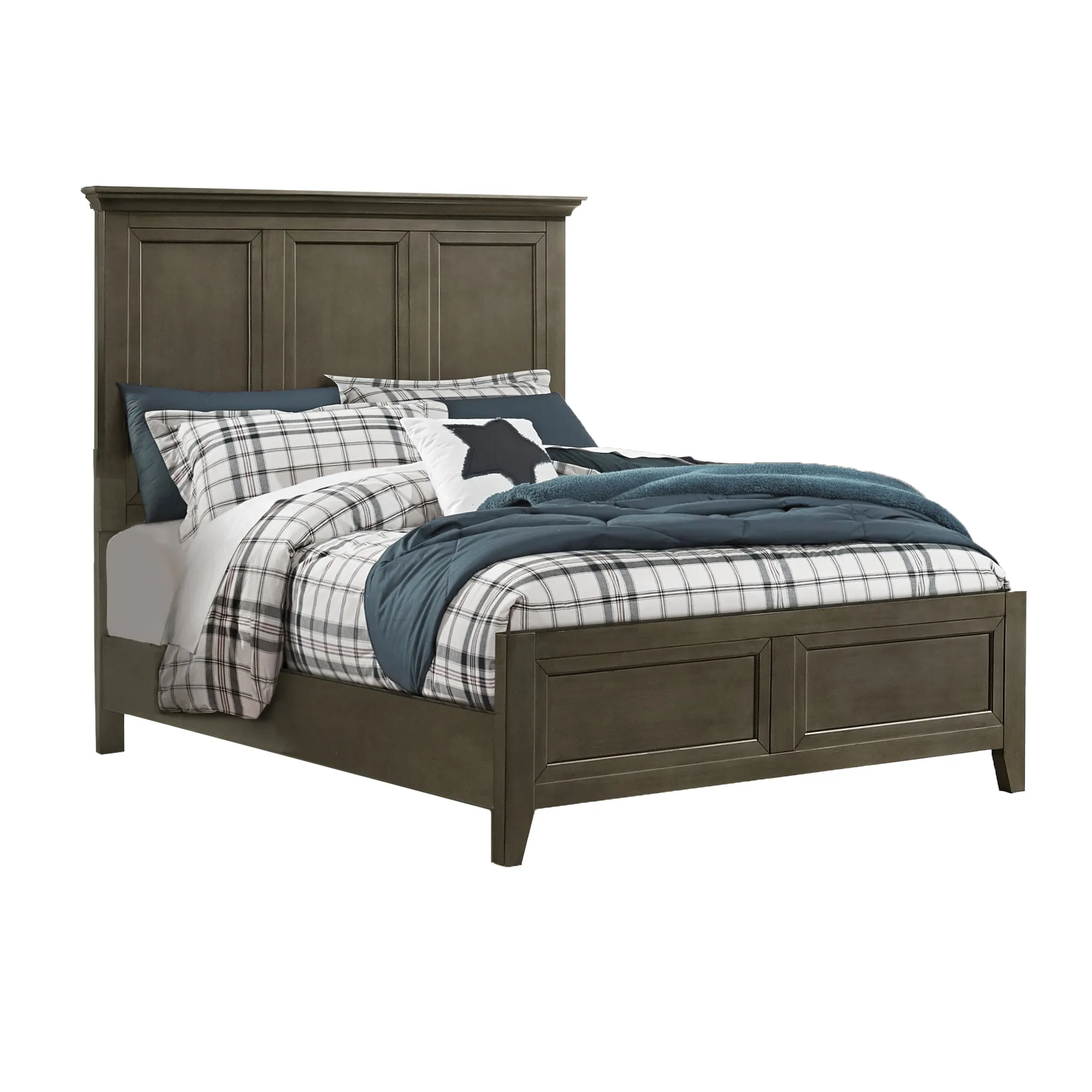 Wendell Full Panel Bed - Pewter