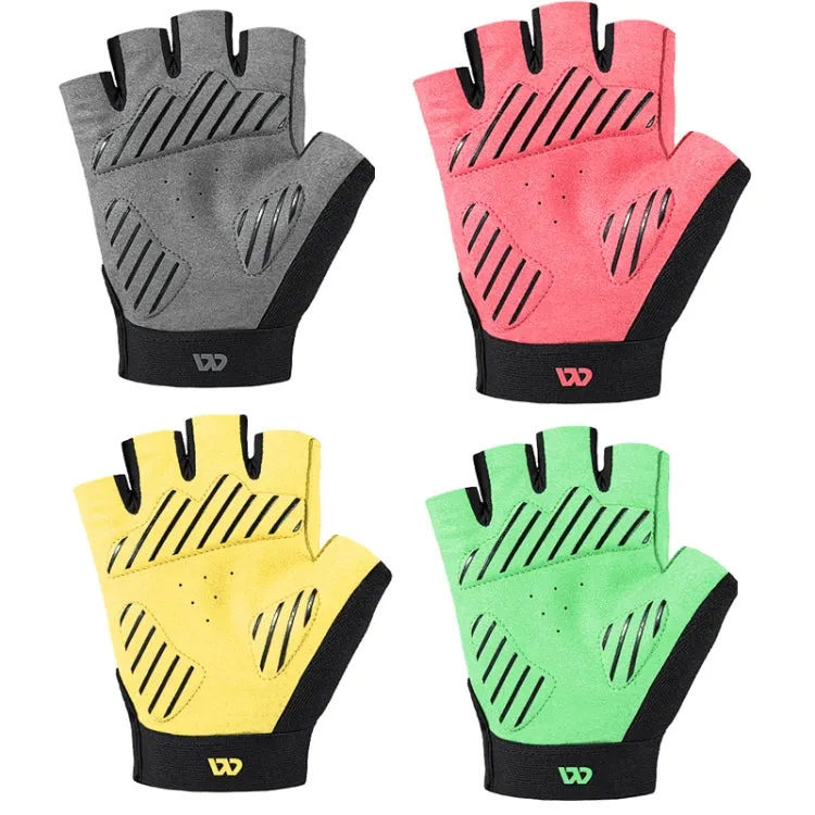 WEST BIKING YP0211210 Mountain Cycling Gloves Half Finger Breathable Anti-Slip Gloves Riding Equipment, Size: M(Pink)