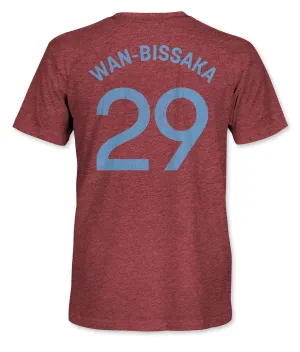 West Ham United Aaron Wan-Bissaka Vintage Triblend T-Shirt - Claret