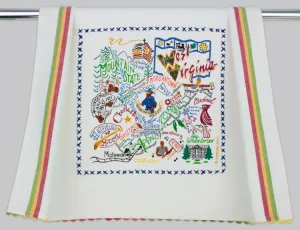 WEST VIRGINIA DISH TOWEL BY CATSTUDIO