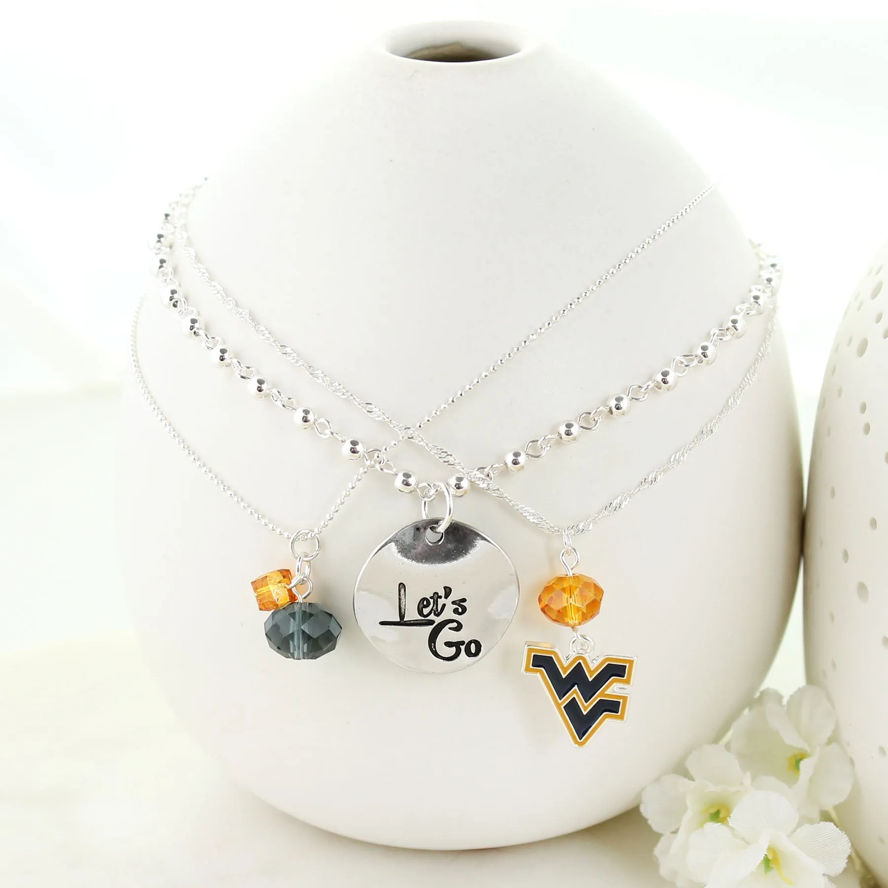 West Virginia Trio Necklace Set