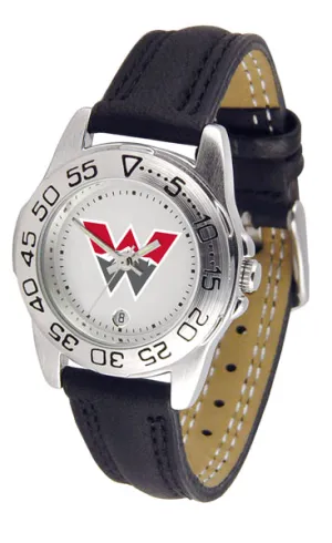 Western Colorado University Sport Leather Ladies Watch