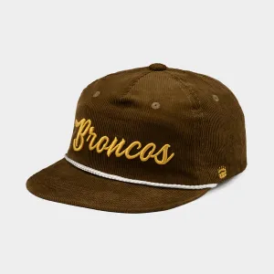 Western Michigan Retro Broncos Script Corduroy Hat