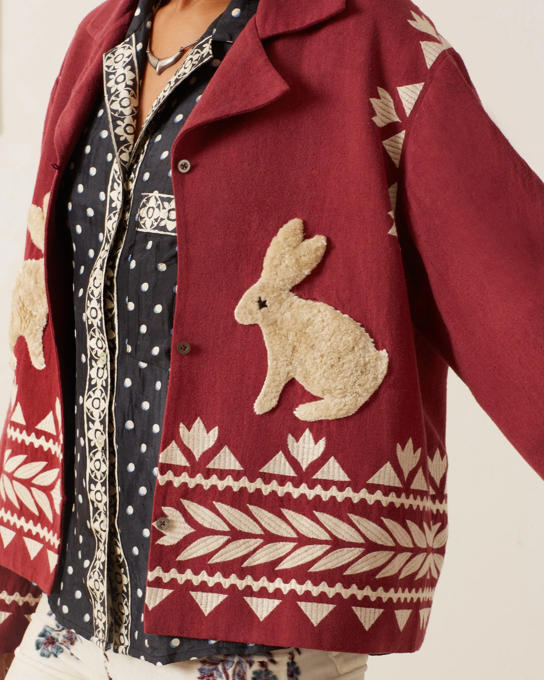 Western Plum Hare Jacket