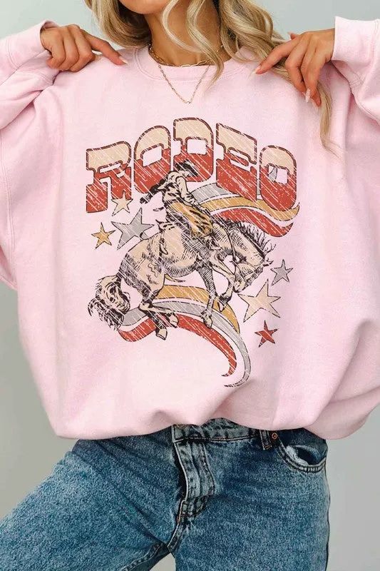 WESTERN RODEO COUNTRY OVERSIZED GRAPHIC SWEATSHIRT