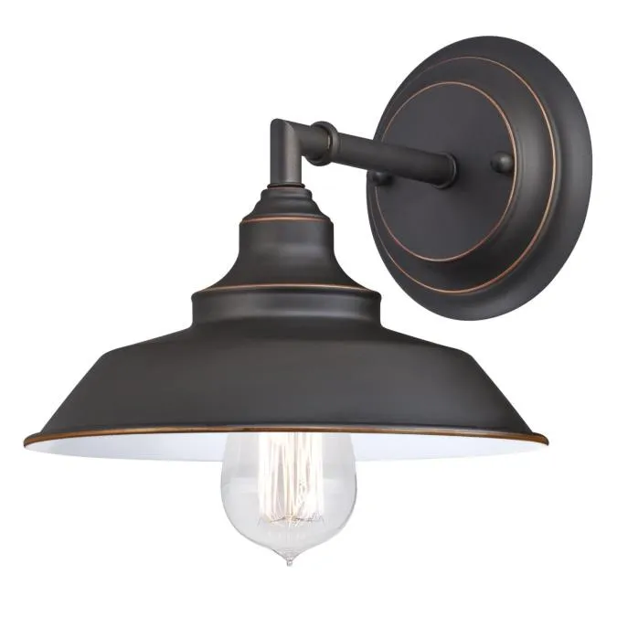 Westinghouse 6343500 1 Light Wall Oil Rubbed Bronze Finish with Highlights