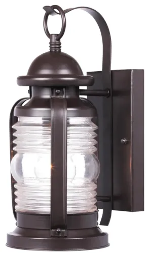 Westinghouse Weatherby Series 6230100 Wall Lantern, 120 V, Incandescent Lamp, Steel Fixture, Weathered Bronze Fixture :EA: QUANTITY: 1