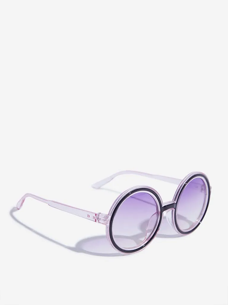 Westside Accessories Purple Round Frame Sunglasses