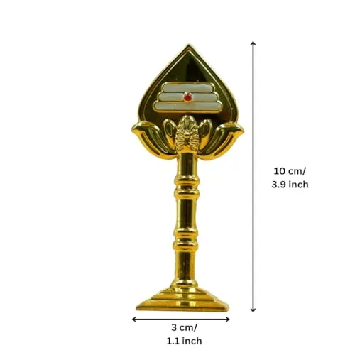 WG Mystic Metal Sri Murugan Vel Idol Figurine for Car Dash Board Pooja Room and Office Table Decorative Copper Colour Smll Size-10cm