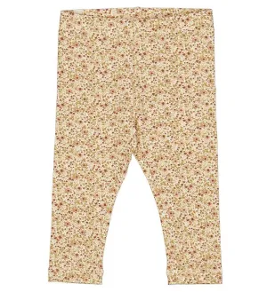 Wheat - Jersey Leggings - Eggshell Flowers