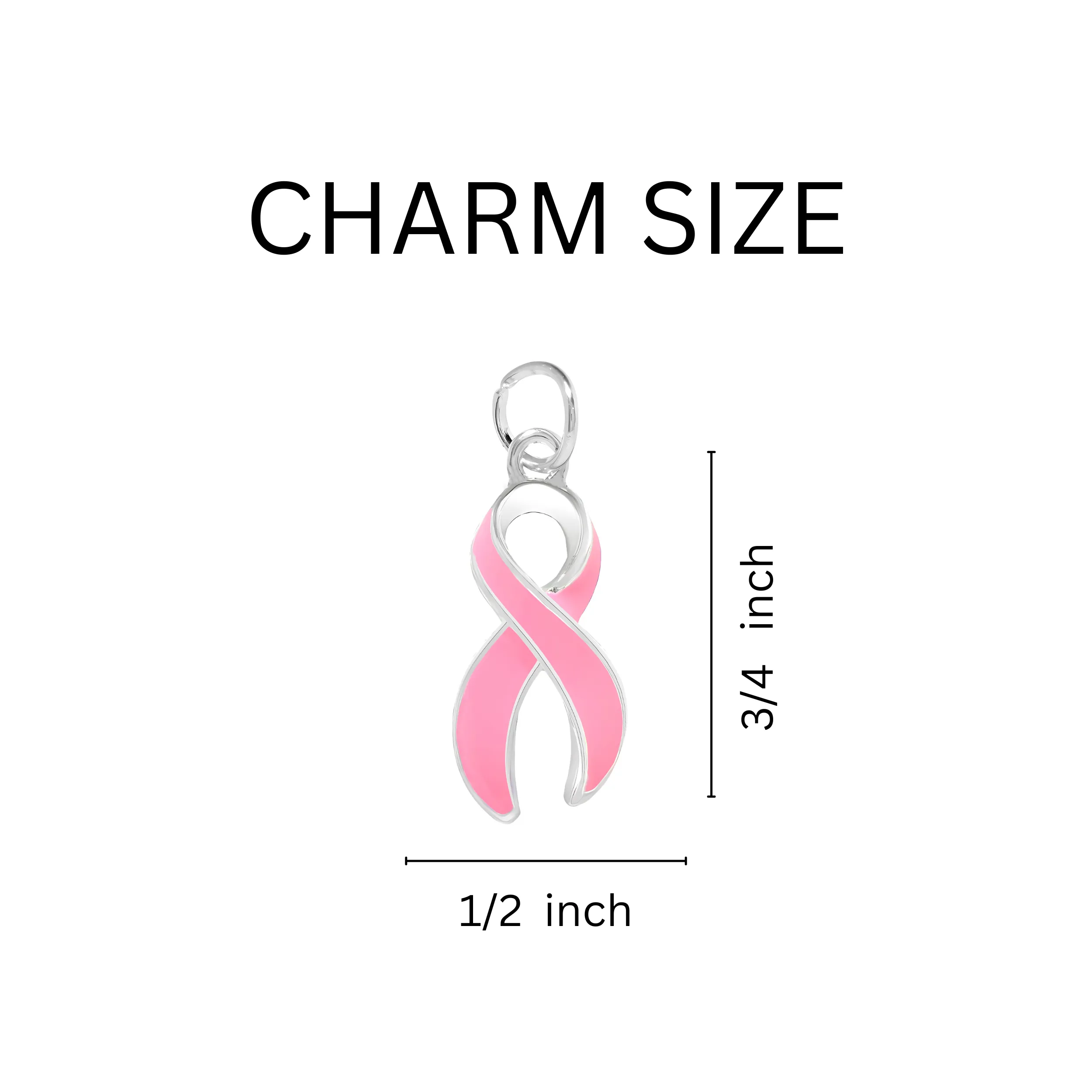 Where There Is Love Heart Charm Pink Ribbon Bracelets