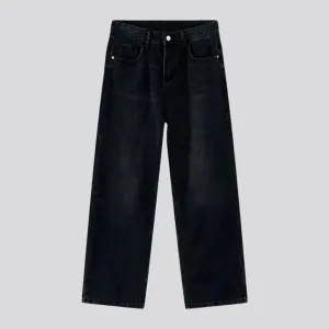 Whiskered baggy boho jeans for men