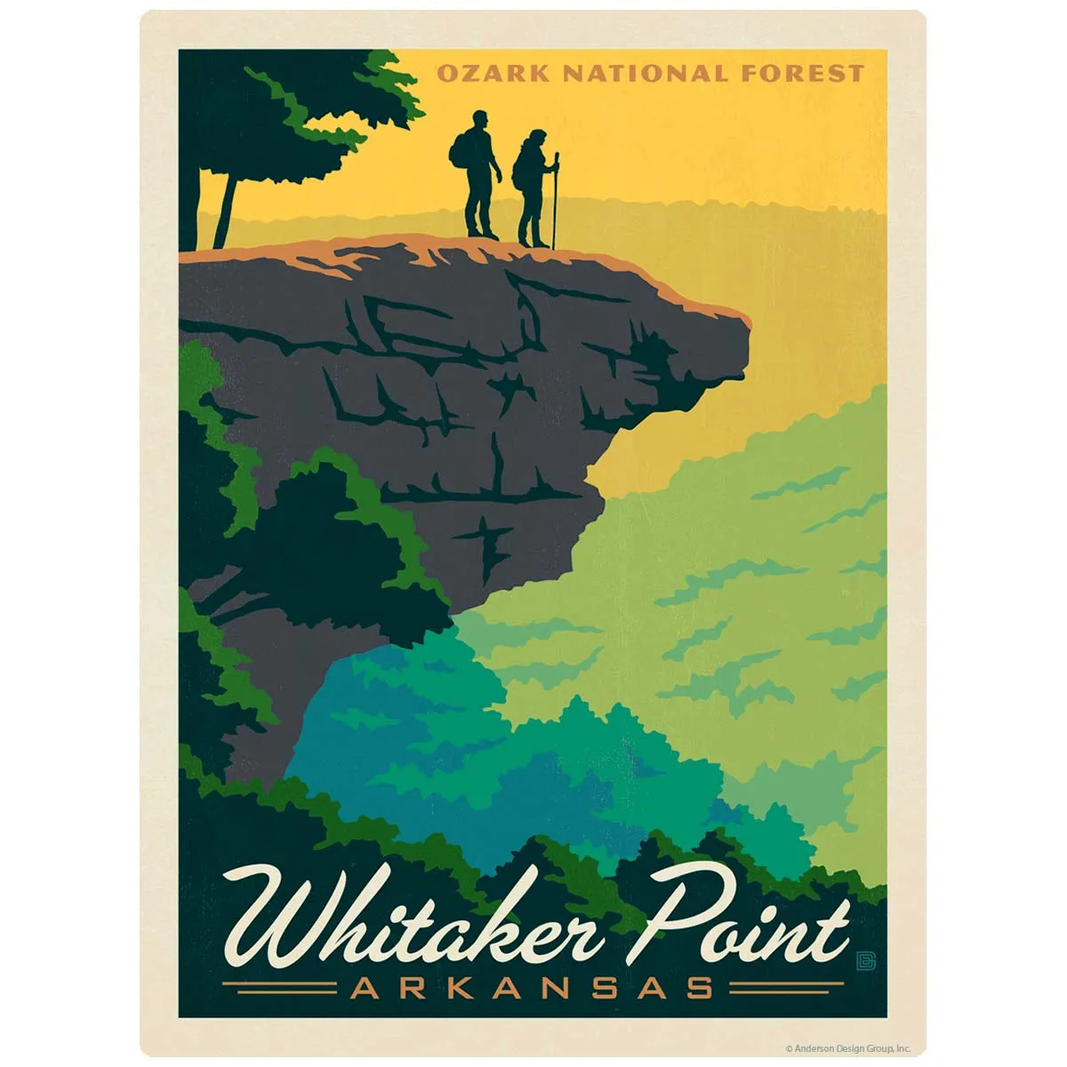 Whitaker Point Arkansas Ozark National Forest Vinyl Sticker