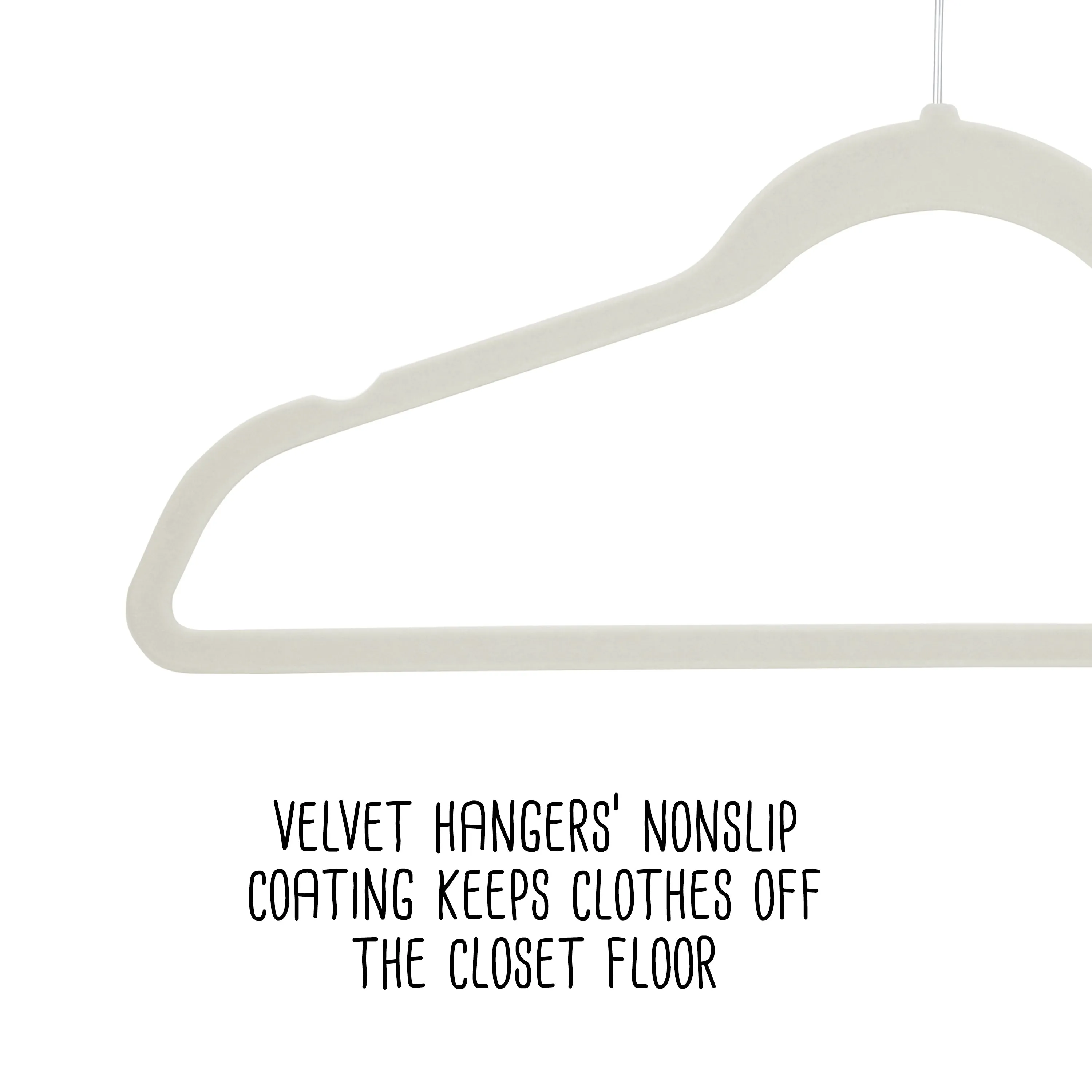 White 5 Collapsible Hangers and 50 Velvet Hangers (55-Piece Set)