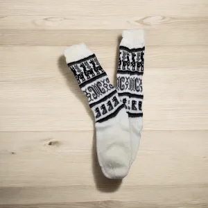 White Alpaca Wool Socks