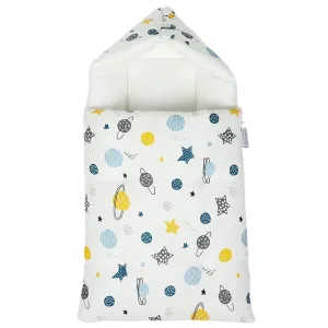 White & Grey Baby Sleeping Bag - Planet