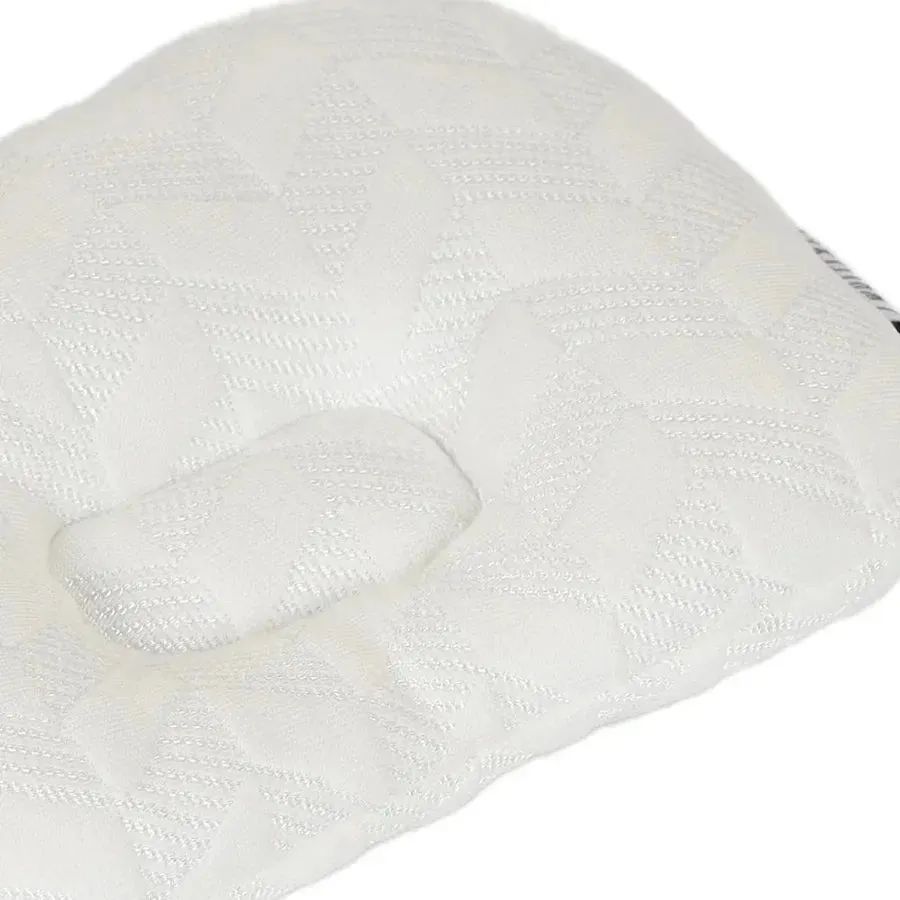 White & Grey Bamboo Cushioned Baby Pillow - Arrow