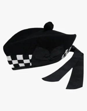 WHITE AND BLACK DICE HAT