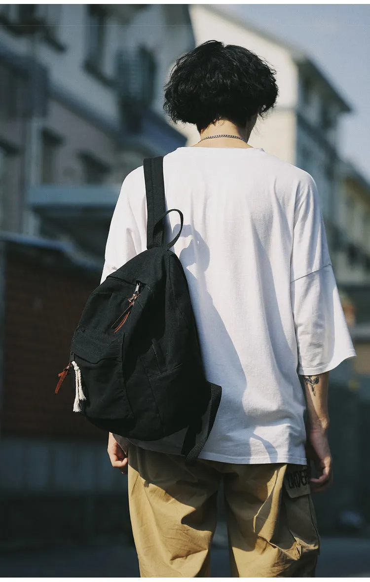 White and Black Sport Large Swagger Bag Backpack