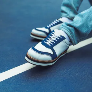 WHITE AND BLUE SNEAKER