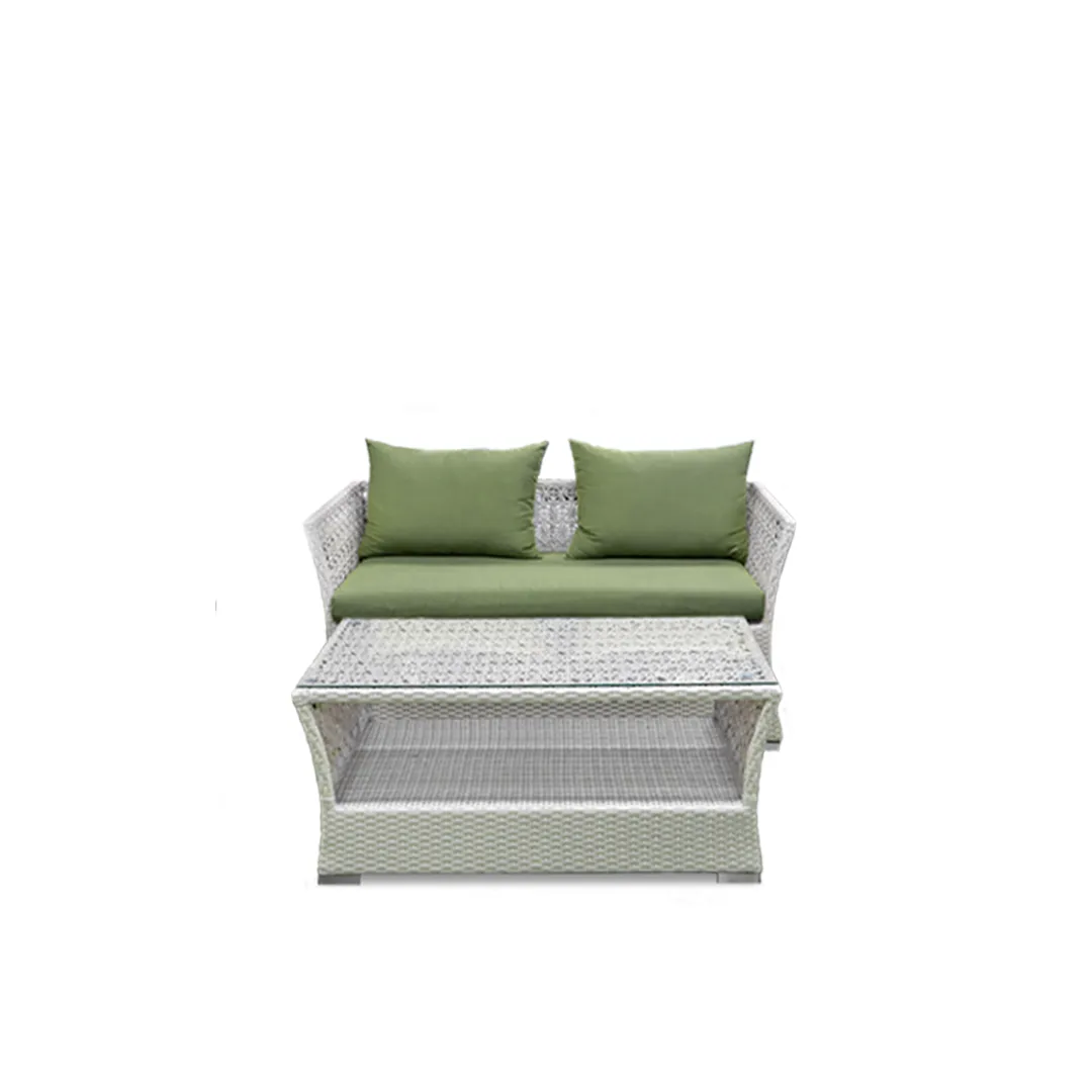 White and green lounge set