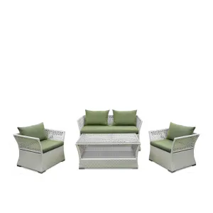 White and green lounge set