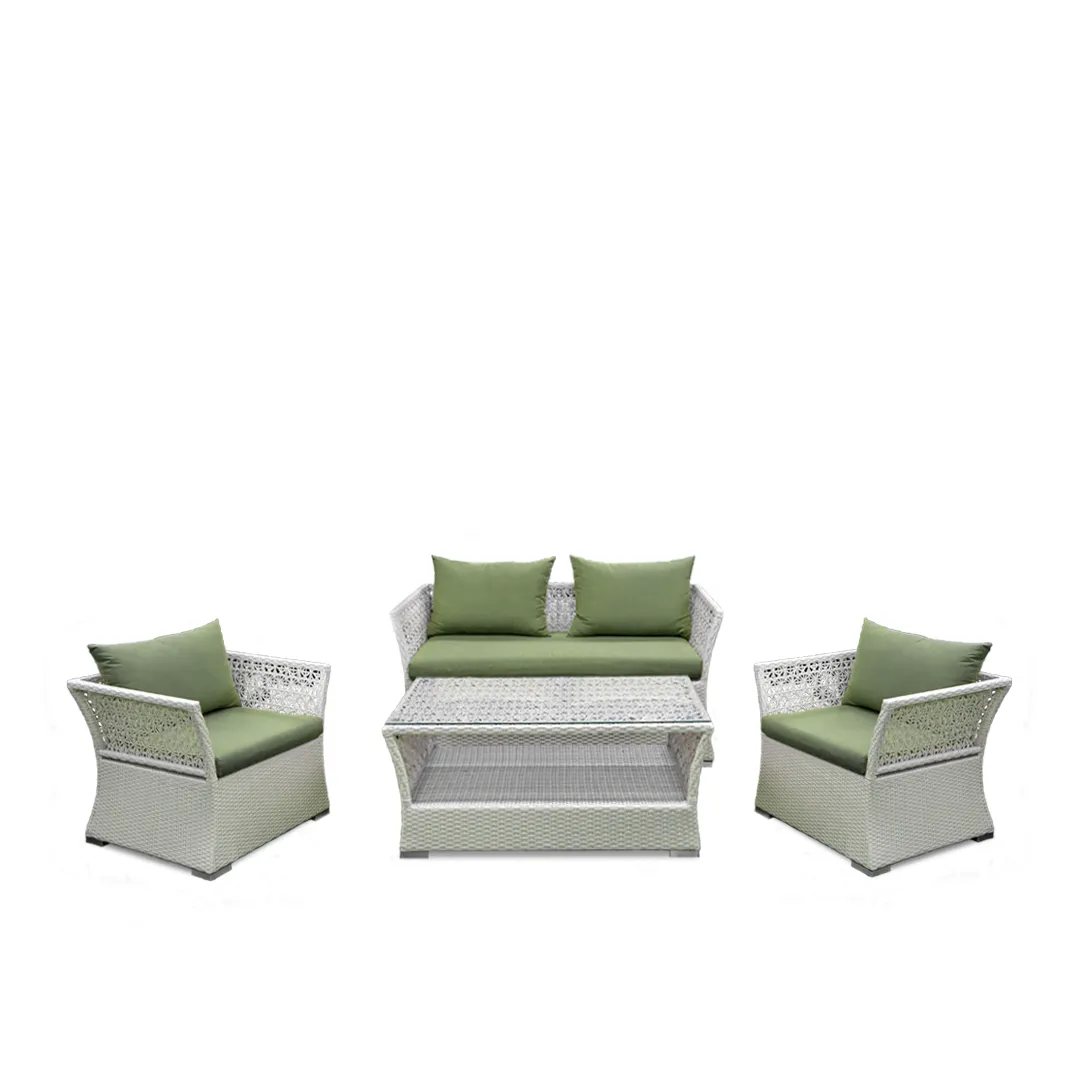 White and green lounge set