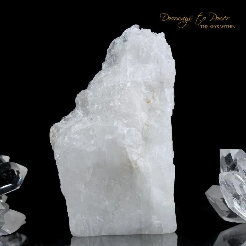 White Azeztulite Synergy 12 Stone Crystal Altar Stone