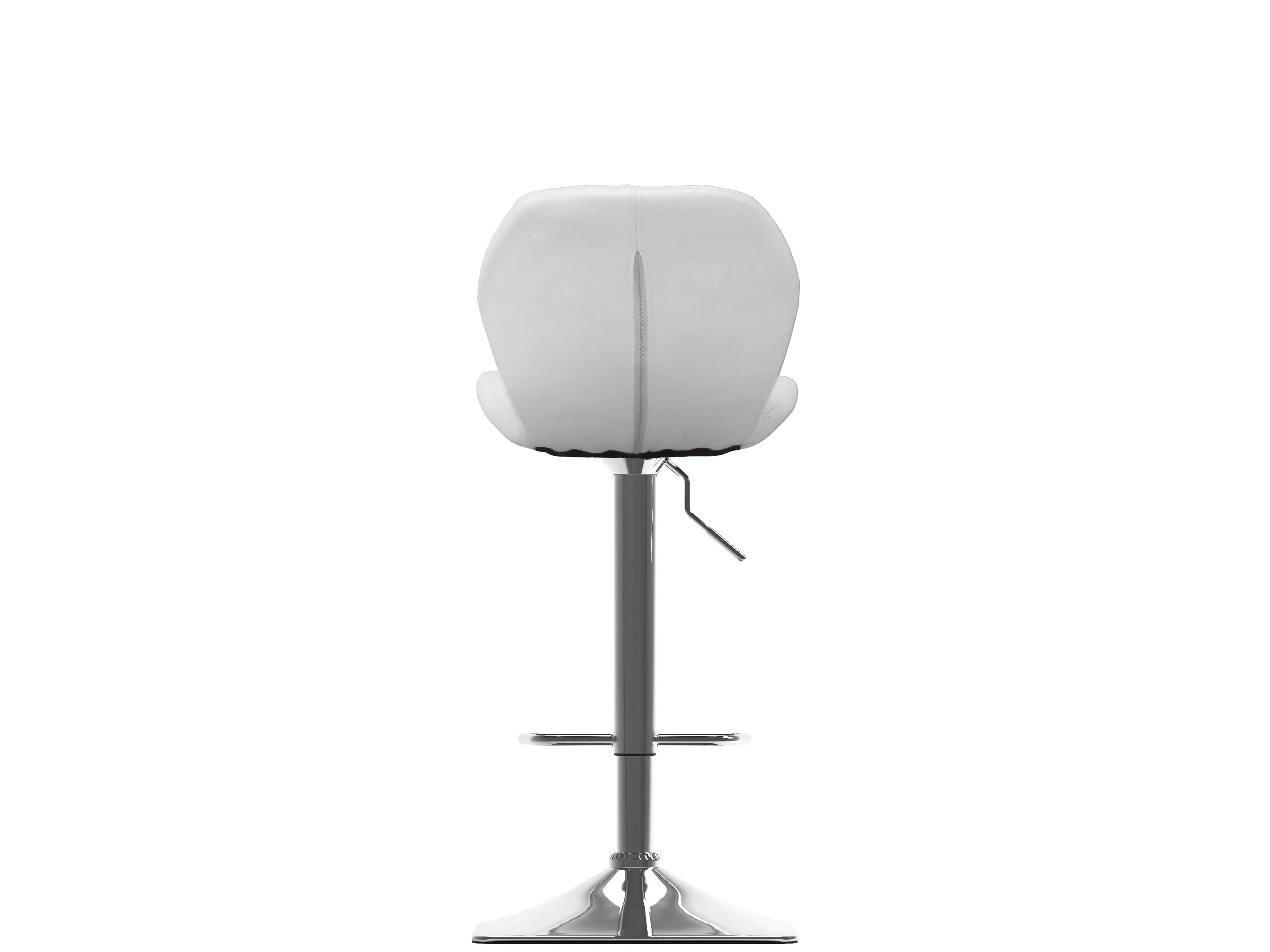 White Bar Stools with Backs, Set of 2