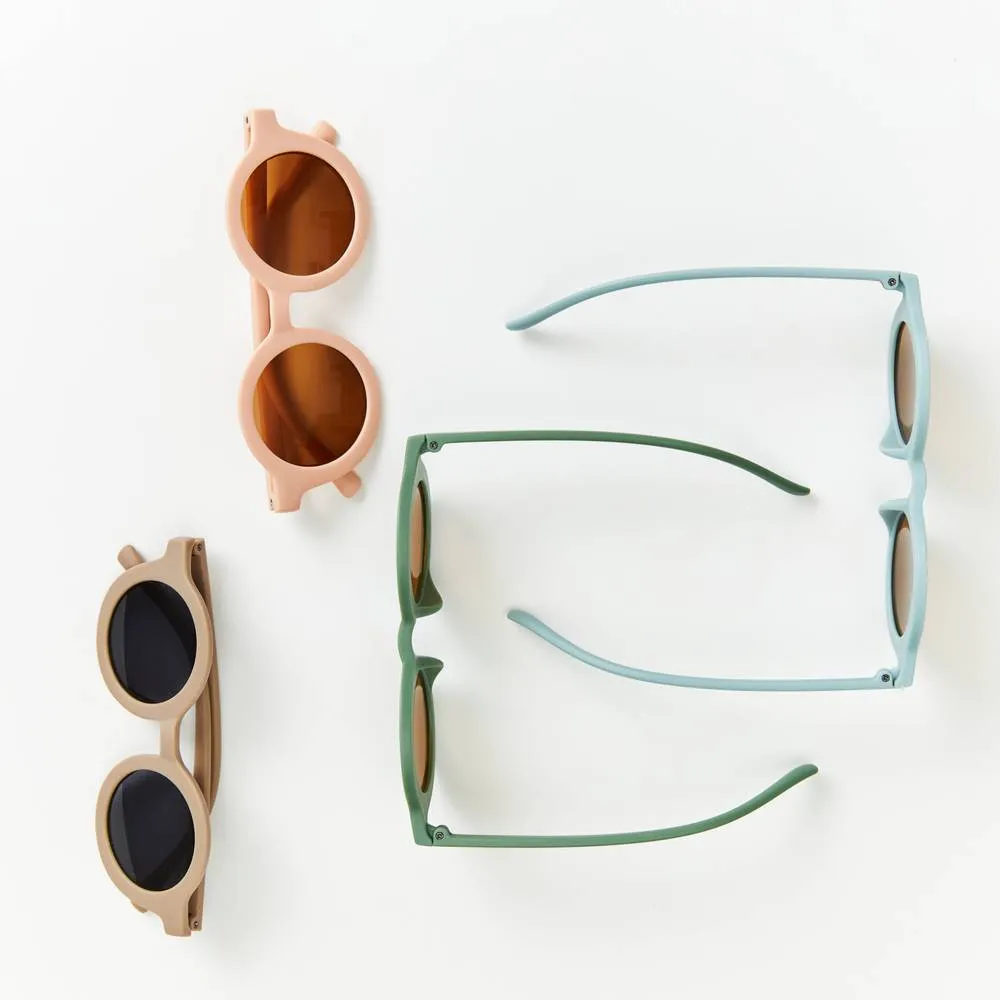 White Blush Split Ava Baby Sunglasses