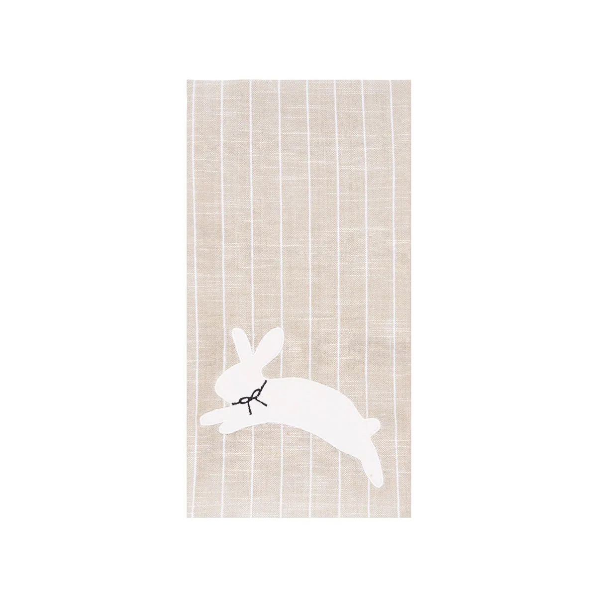 White Bunny Hop Stripe Kitchen Towel