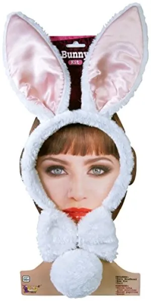 White Bunny Rabbit Costume Accessory Kit