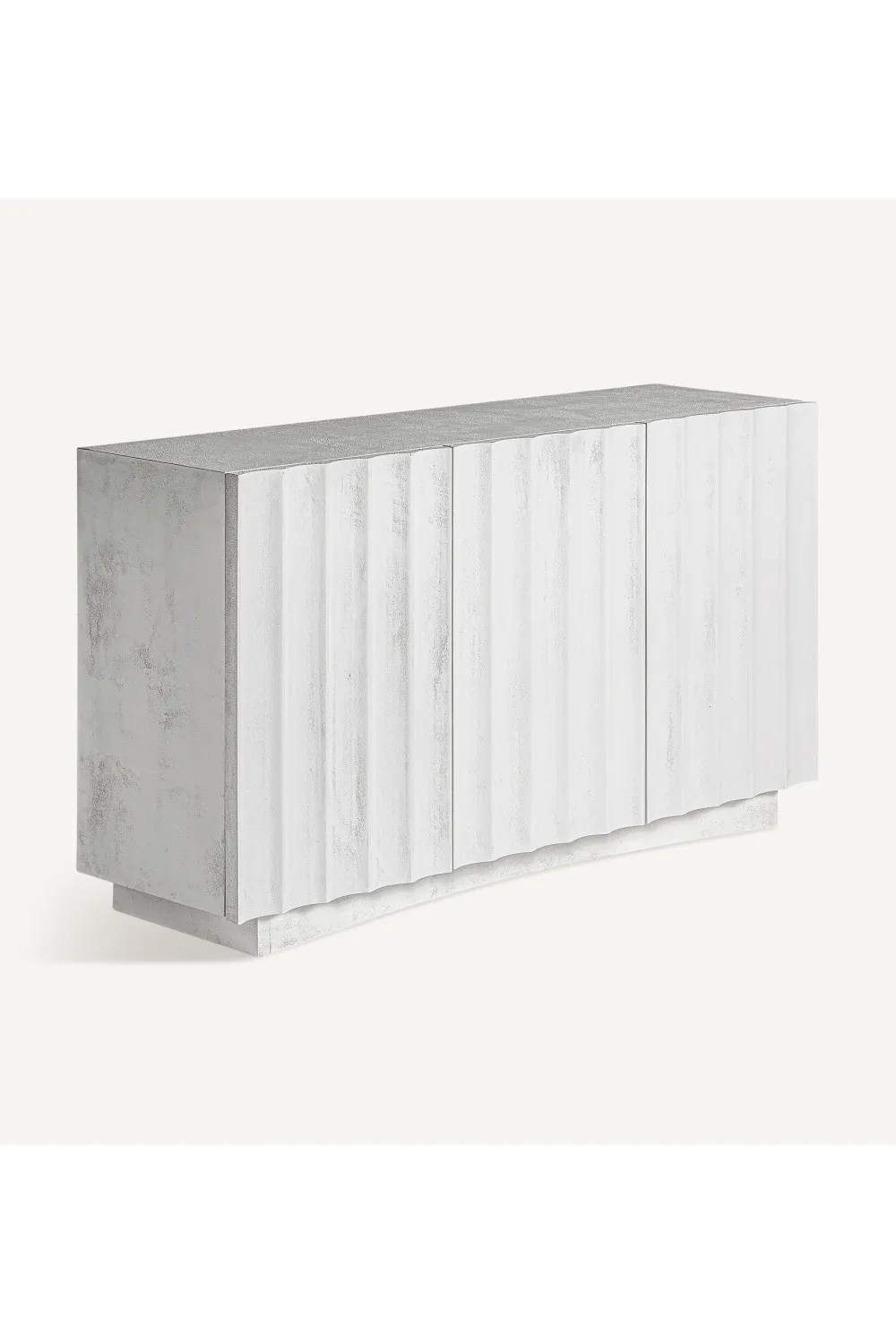 White Cement 3-Door Sideboard | Vical Home Mulcey