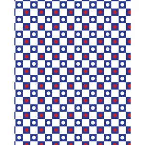 White Checkerboard Polka Dots Printed Backdrop