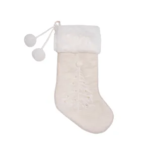 White Christmas Tree Stocking