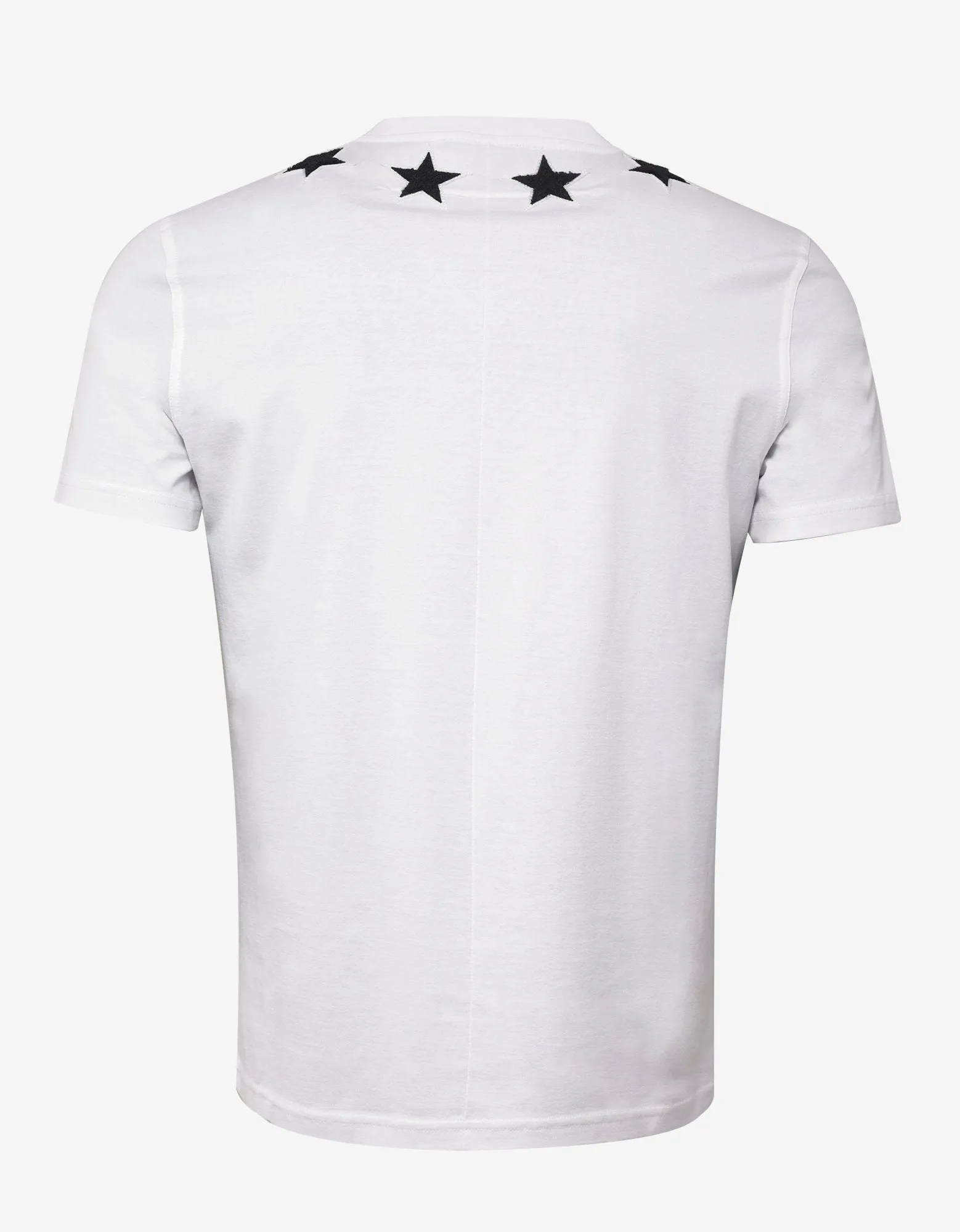 White Cuban Fit T-Shirt with Stars