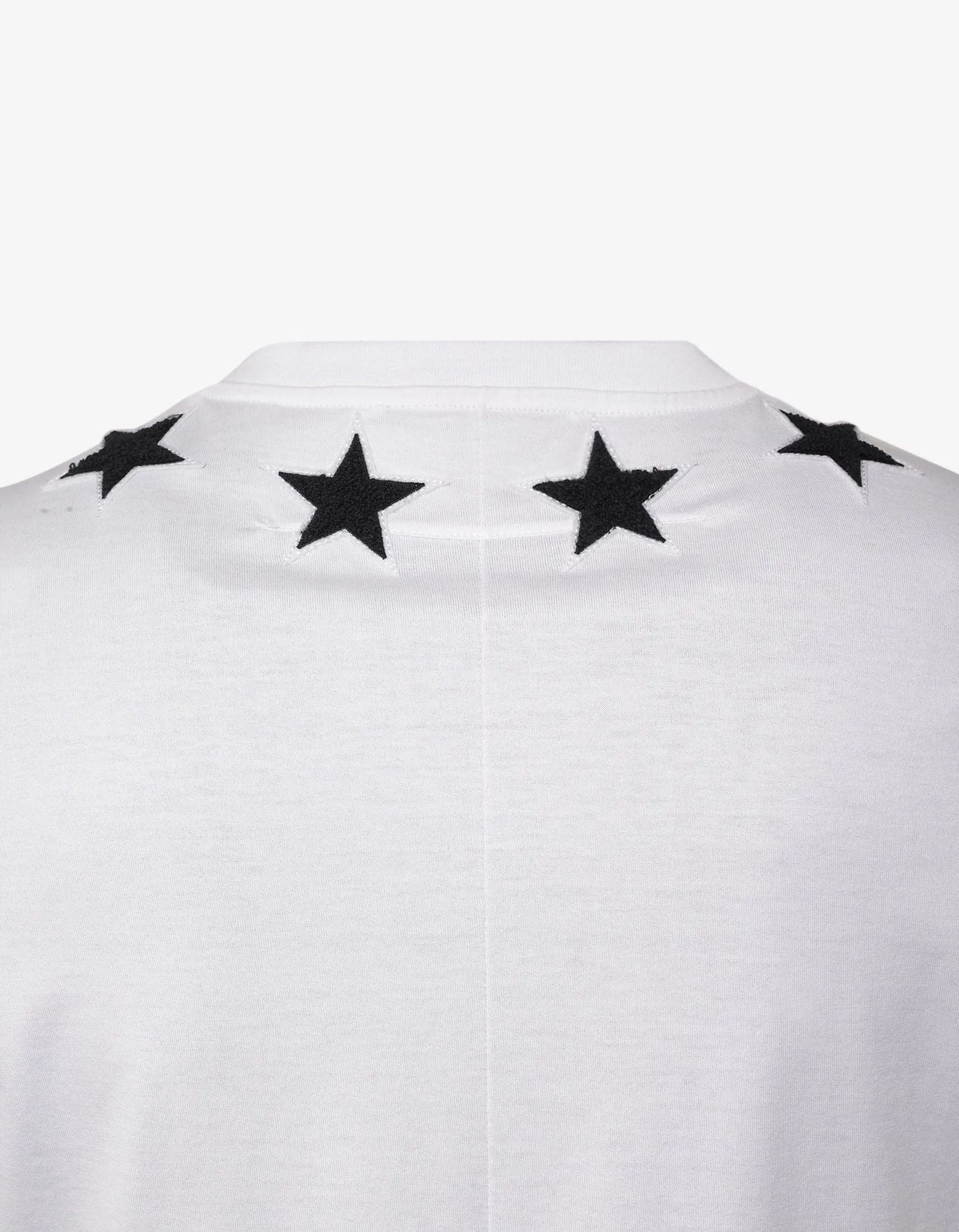 White Cuban Fit T-Shirt with Stars