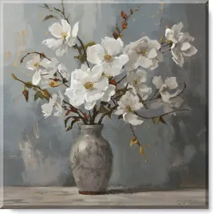 White Dogwood Bouquet Art